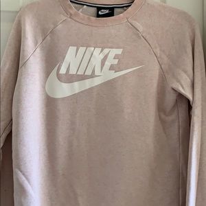Pink Nike Crew Neck Sweatshirt